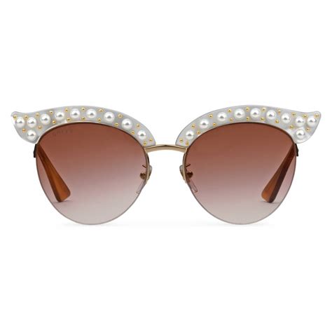 occhiali da sole gucci perle|Occhiali da sole: Gucci Eyewear donna .